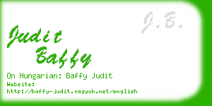 judit baffy business card